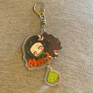 🍒🍒 Demon Slayer Anime Nezuko Kamado Charm Keychain